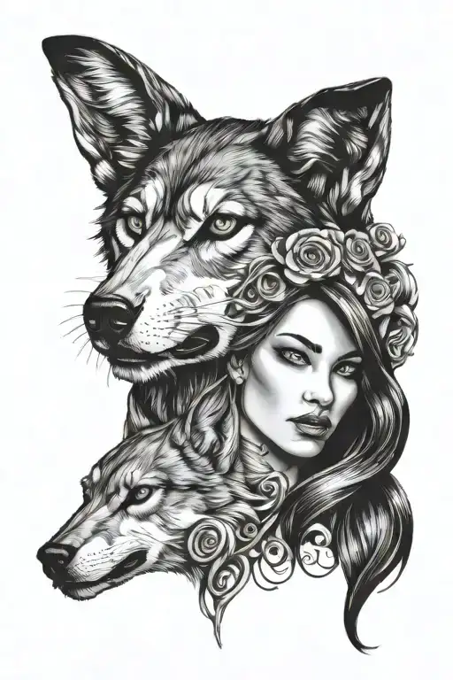 Cab Wolf And Woman Eternity Forever Infinity