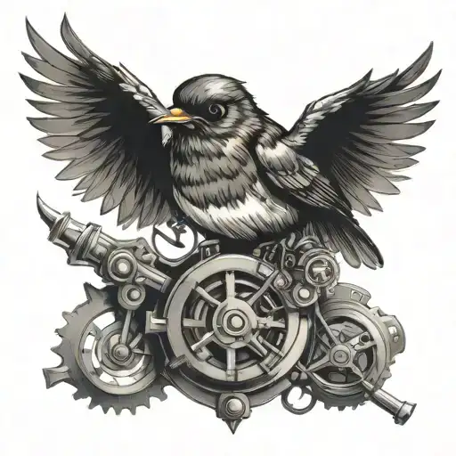 Robin Steam Punk Rock Inspired
