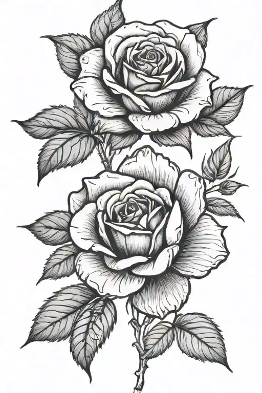 Roses Line Work Australian