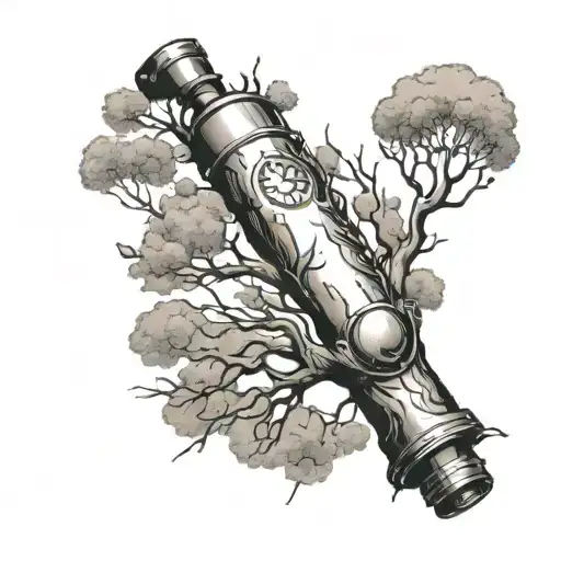 A Tree Wearing A Oxygen Cylinder