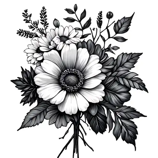 January And March Birth Flower Bouquet