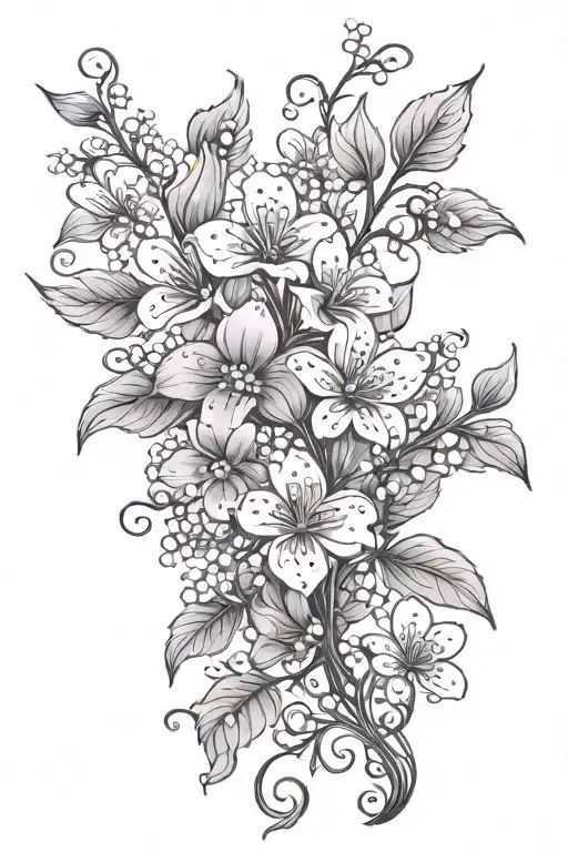 Vine With Baby's Breath