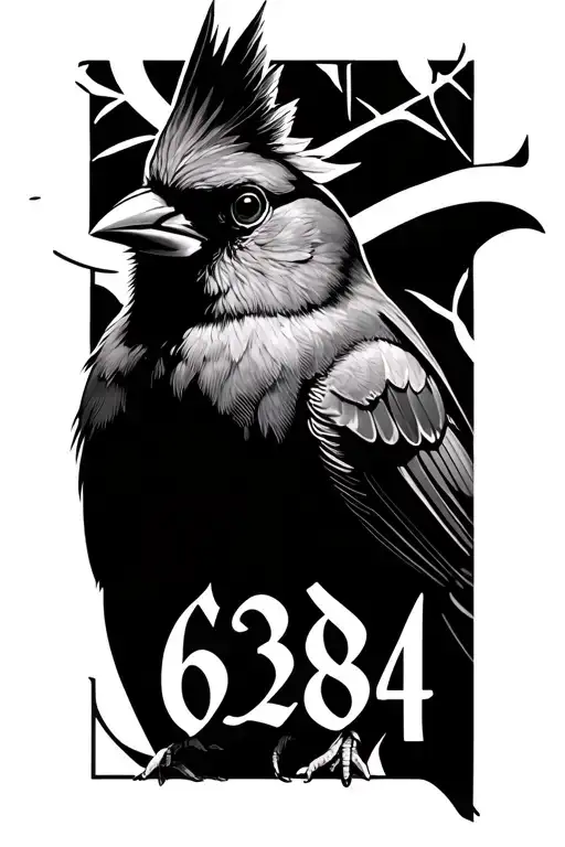 Cardinal With The Number 6384