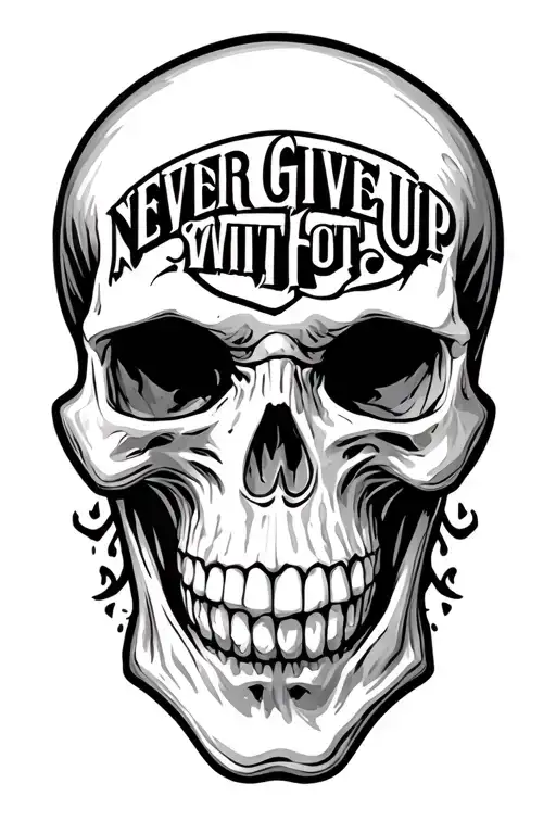 Never Give Up Without Skull