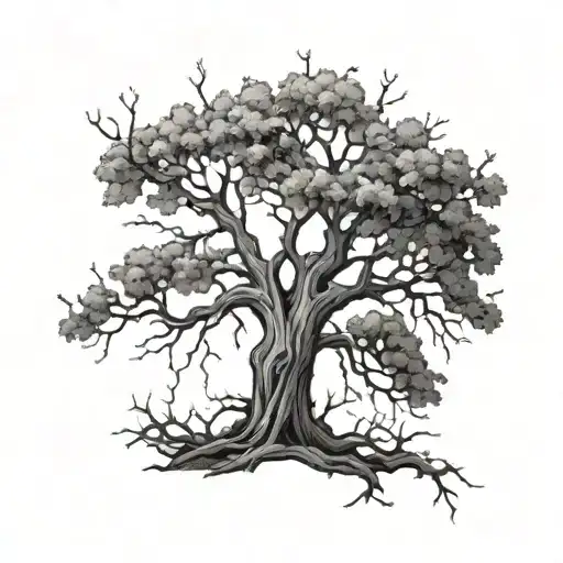 A Tree With Broken Branches