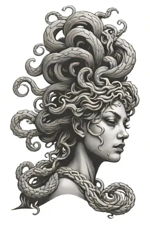 Medusa Sadness Misery Pain