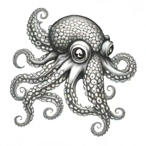Octopus With 1 Eye Looking