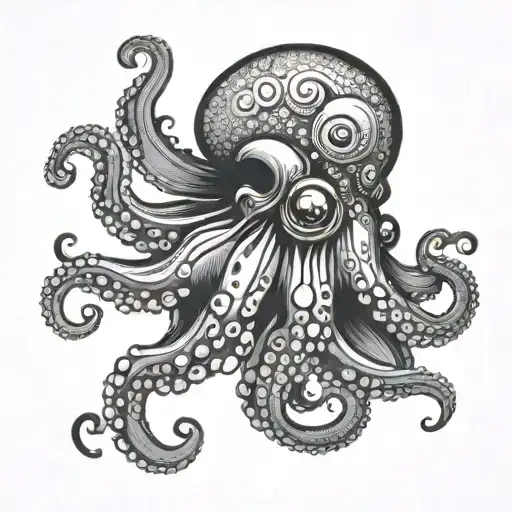 Octopus With 1 Eye