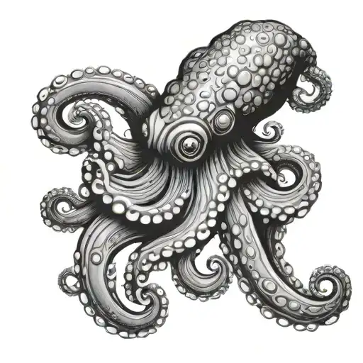Octopus With 1 Eye