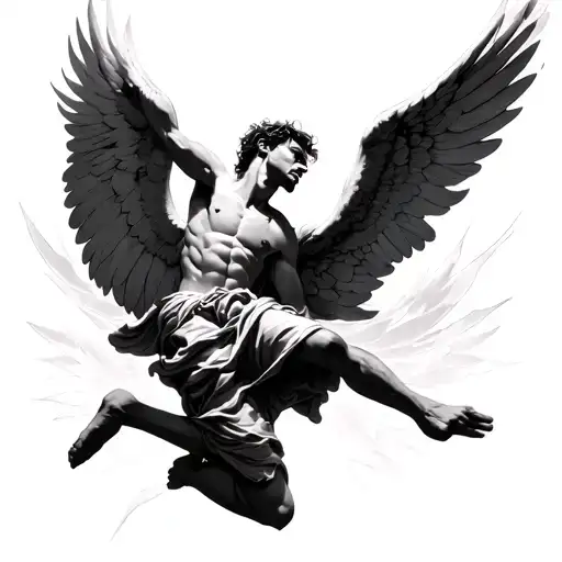 A Man Falling Angel