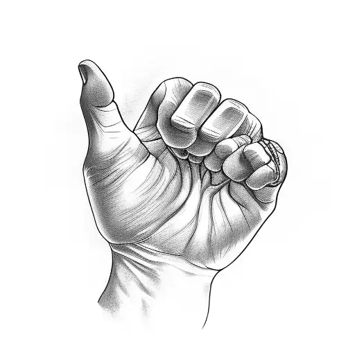 A Closed Fist With The Word Resist