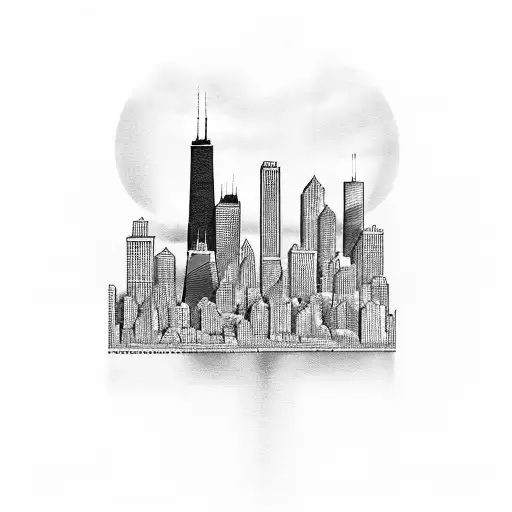 Chicago And New York City Skylines