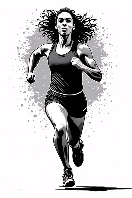 Runner Crossing Finish