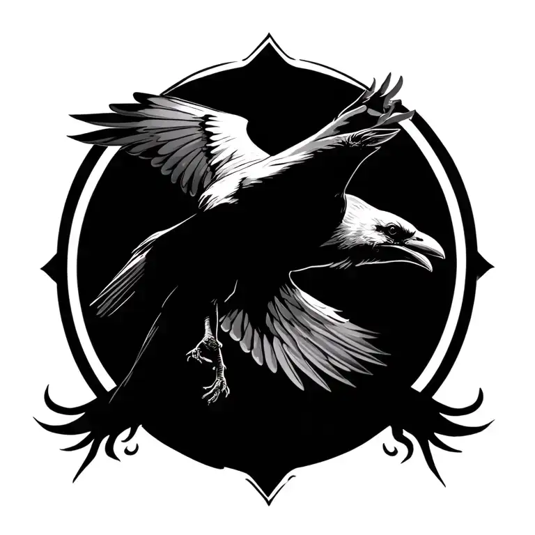 Flying Raven Flying