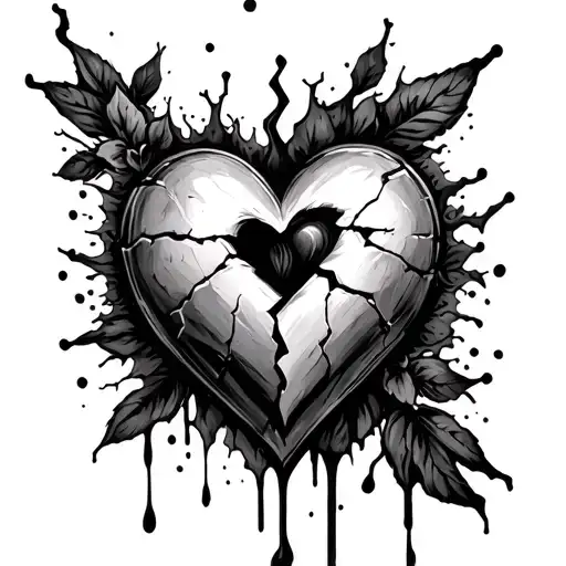Broken Heart Dolk Throw Tear And Blixt
