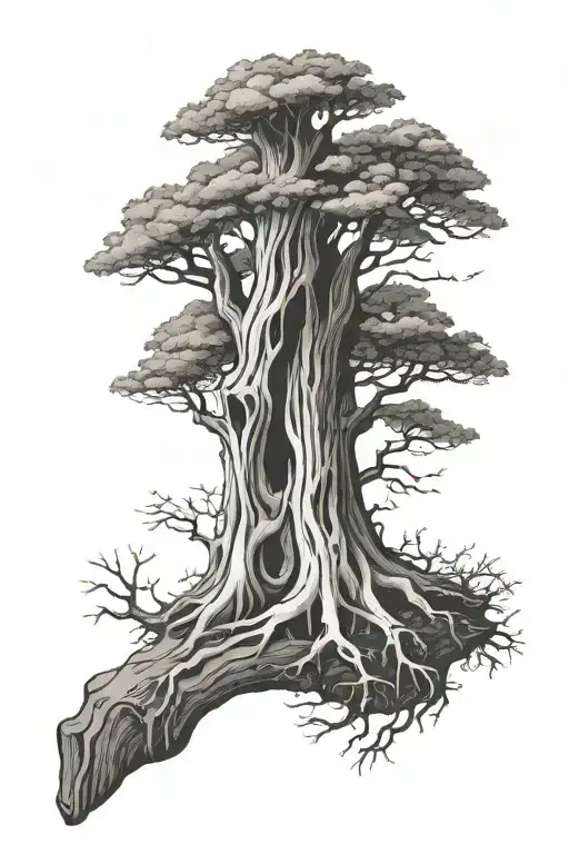 Radius Bone Transition To Tree Root