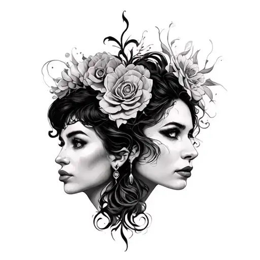 Gemini Twins Latinas Half Women Half Monsters