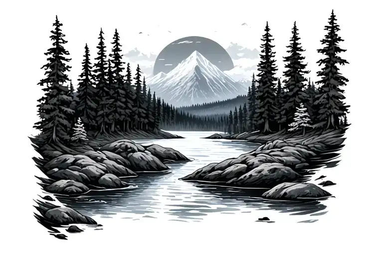 Alaskan Nature Scene