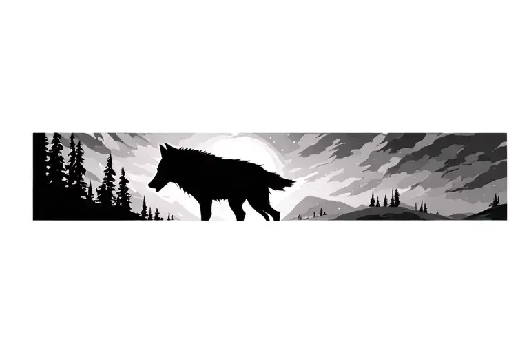 Wolf Silhouette