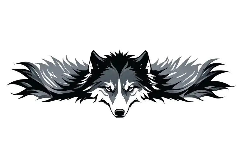 Wolf Silhouette Formed