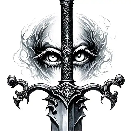 Eldrich Horror Sword With Eyes