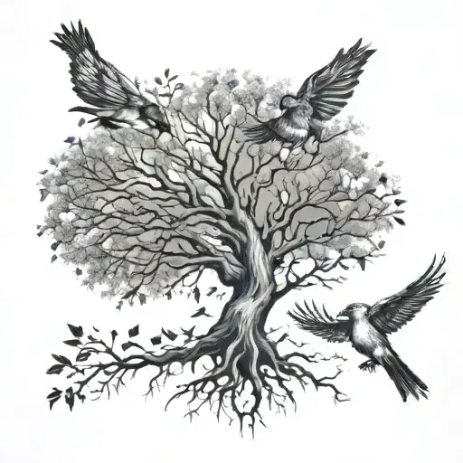 Tree Turn Into Birds