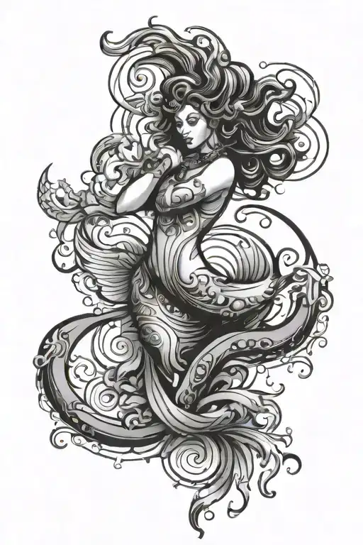 Aquarius Zodiac And Element Symbol Simple