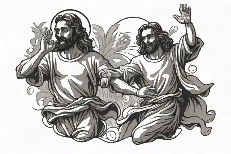 Dancing Next To Jesus Fine Line