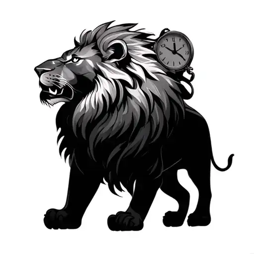 Lion And Clock