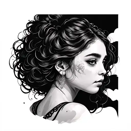 Meaningful Girl Front Shoulder Tattoo Design