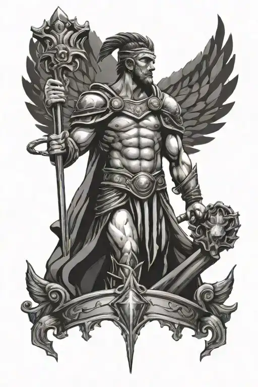 Gladiator Holding Crown