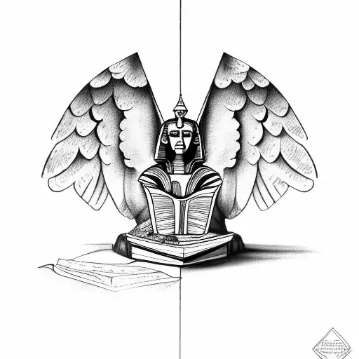 Sphinx With Book