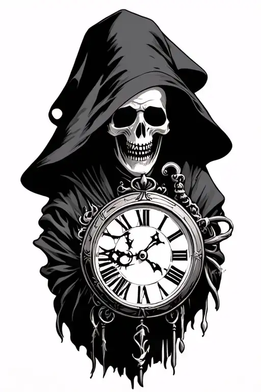 Clock And Grim Reaper