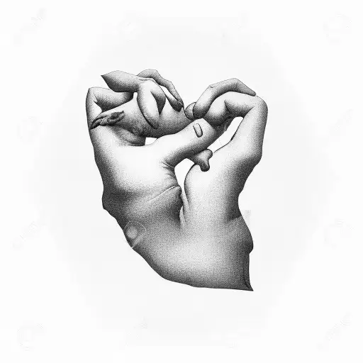 A Silhouette Of A Dog And A Human Hand Forming A Heart Shape