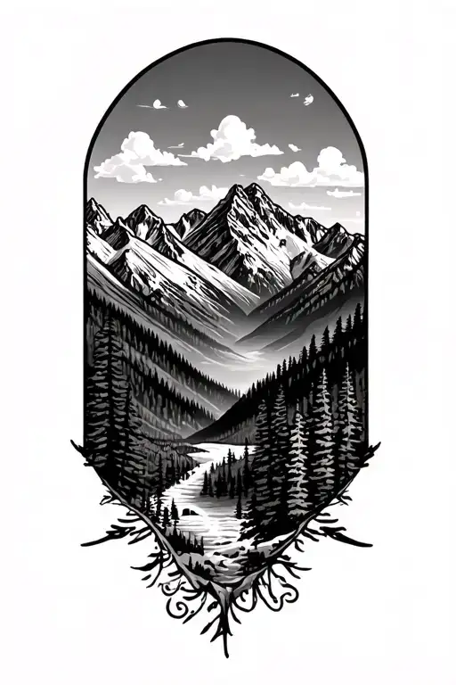 Colorado Mountain Scene