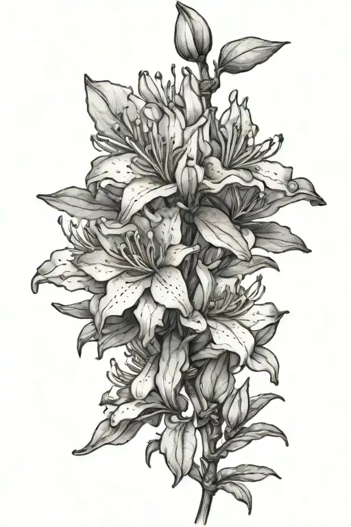 Morning Dew Drop On Rhododendron Plant