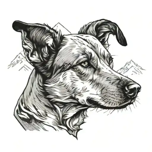 Dog Head That Looks Like A Mountain