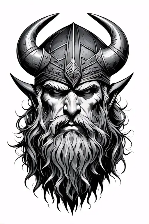 Viking Cyberpunk Style