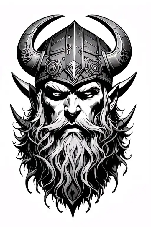 Viking Cyberpunk Style