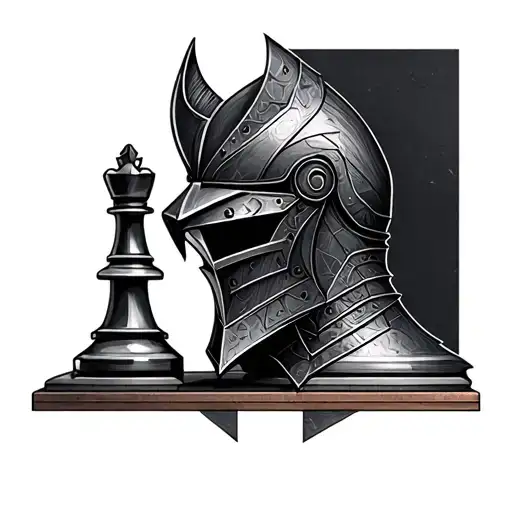 Knight Chess Piece Geometric