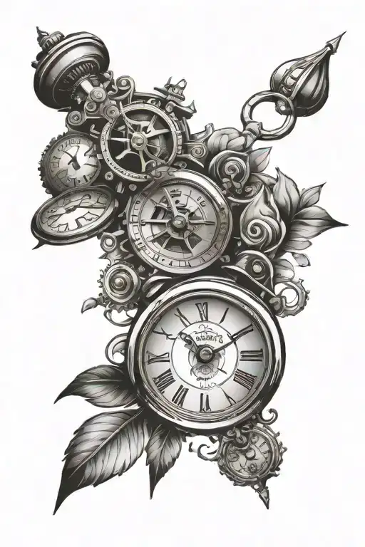 Clock Compas Time Tiny