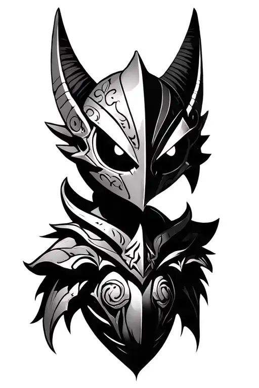 Legend Of Zelda Majoras Mask Minimalistic Black And White
