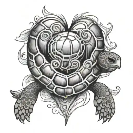 Heart With Turtle
