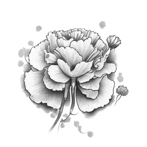 Coffee Cup With Carnations