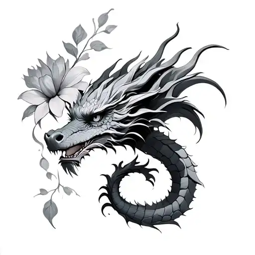 Flower And Dragon