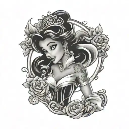 Fot Tattoo Of Disney Princess