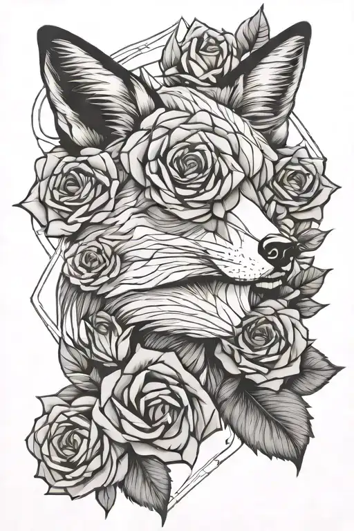Fox Geometry Roses