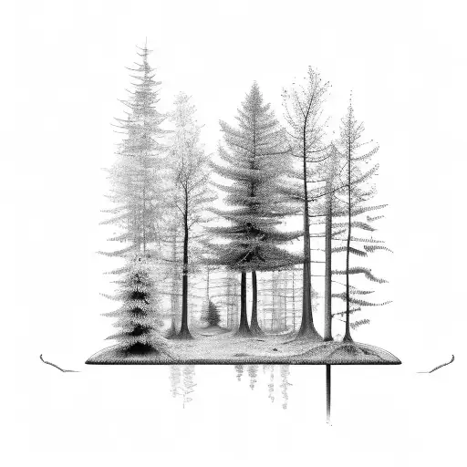 Manufacturing With Scara Robots Vs Forest Nature Scene