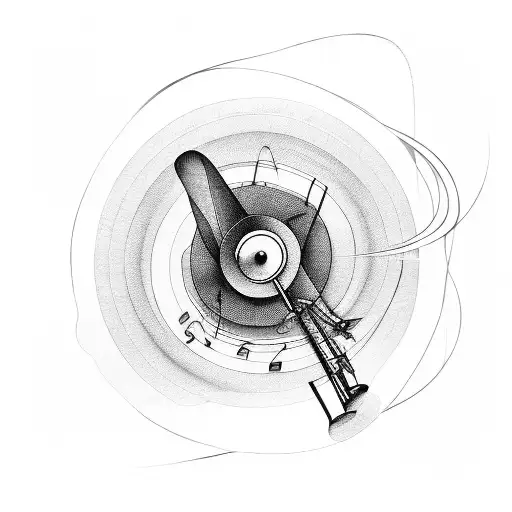 Abstract Soundwaves With A Gramophone Record
