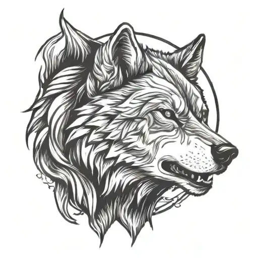 Wolf And Bear Head